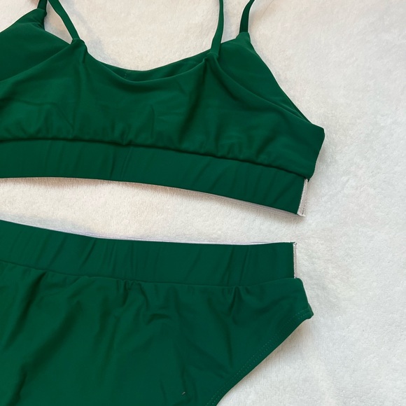 Green Rhinestone Bikini Set - Picture 3 of 3
